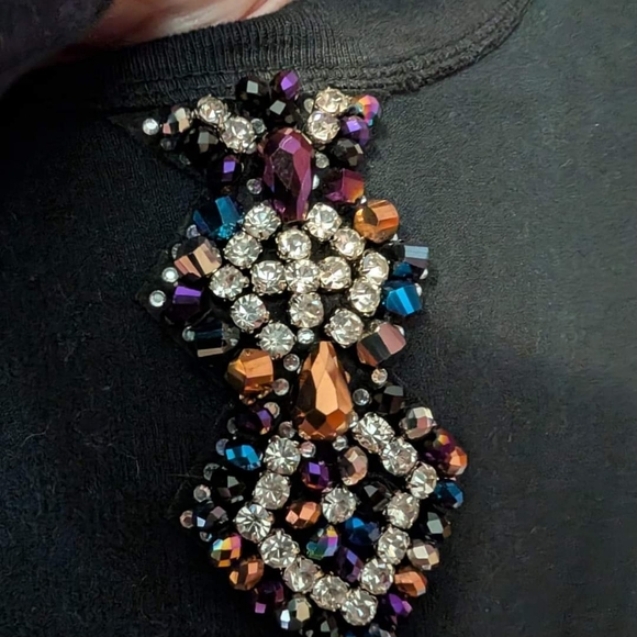 Sandro Paris Jewel Embellished Sweatshirt Size Small - Picture 2 of 5